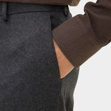 Dandy Turn Up Trouser - Dark Grey
