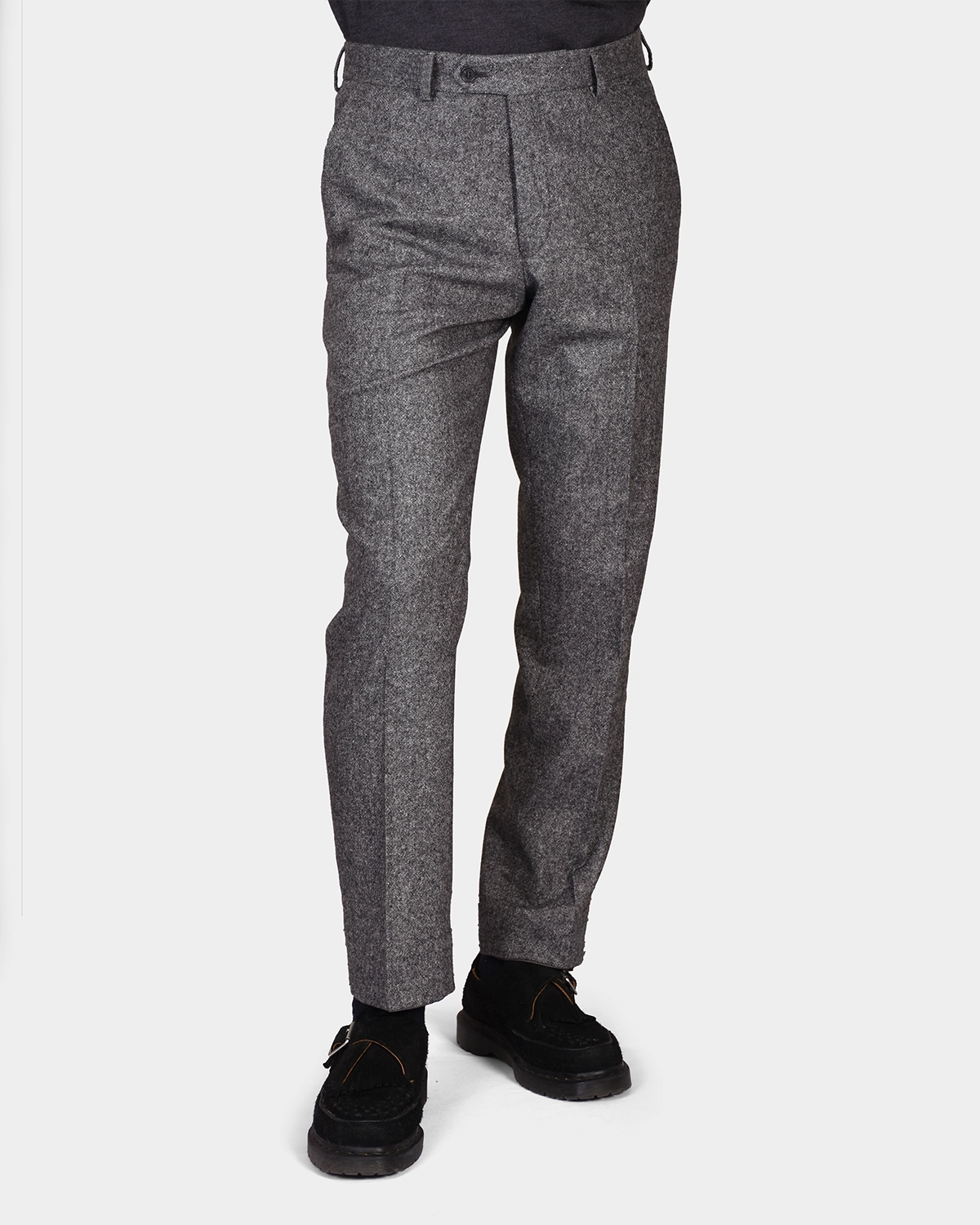 Dandy Trousers - Melange Grey - Hugo Sthlm