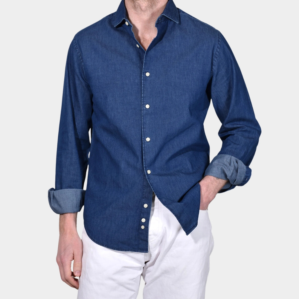 Denim Shirt - Dark Indigo - Hugo Sthlm