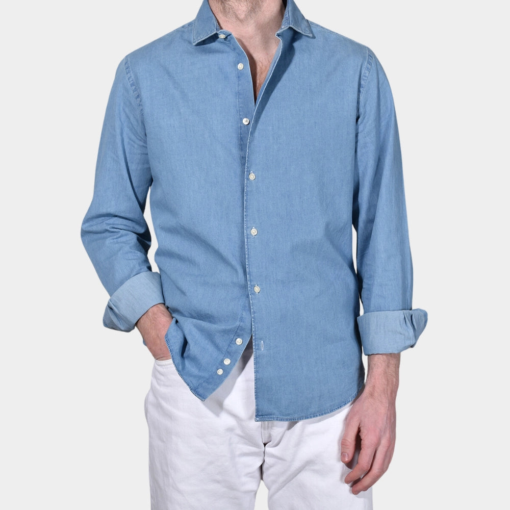 Denim Shirt - Light Indigo - Hugo Sthlm