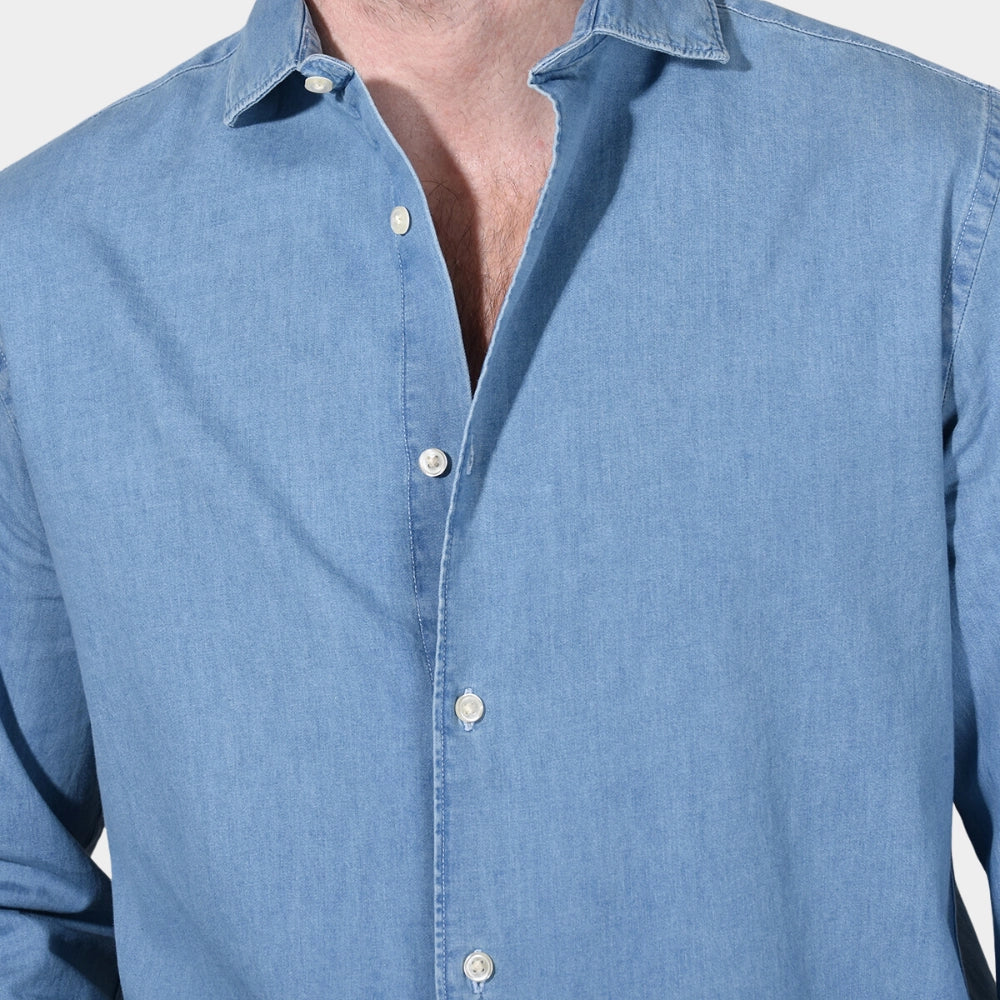 Denim Shirt - Light Indigo - Hugo Sthlm