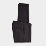 Denz Flannel Turn Up Trousers - Dark Brown - Hugo Sthlm