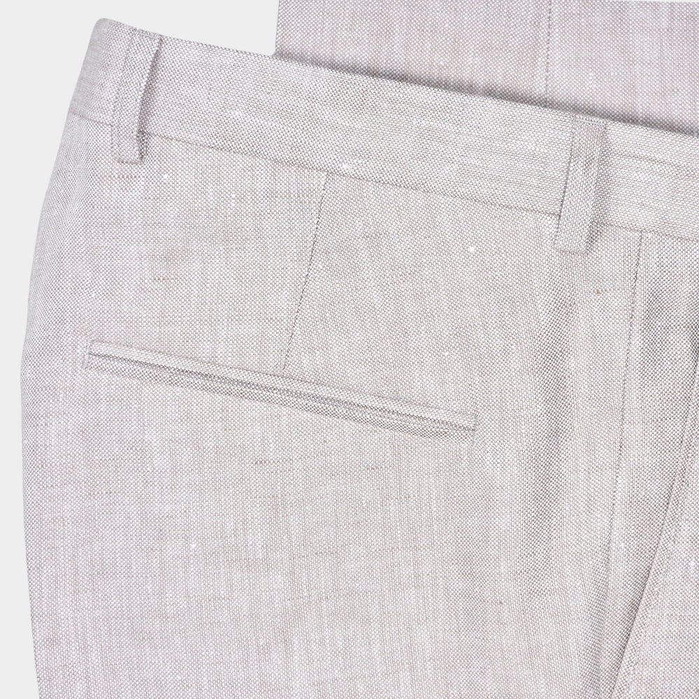 Denz Linen Trousers - White Grass - Hugo Sthlm