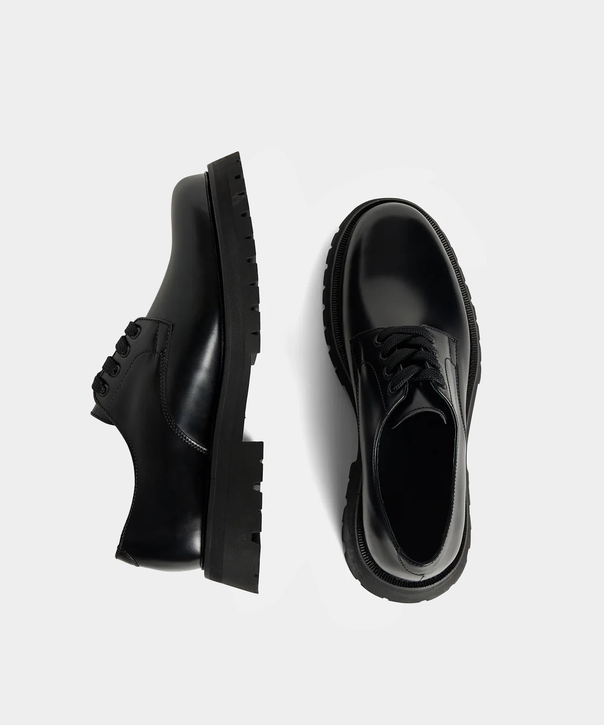 Derby Leather shoe - Black - Hugo Sthlm