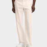 Devyn Straight Cotton Pants - Moonbeam - Hugo Sthlm