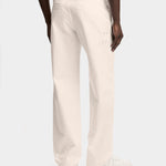 Devyn Straight Cotton Pants - Moonbeam - Hugo Sthlm