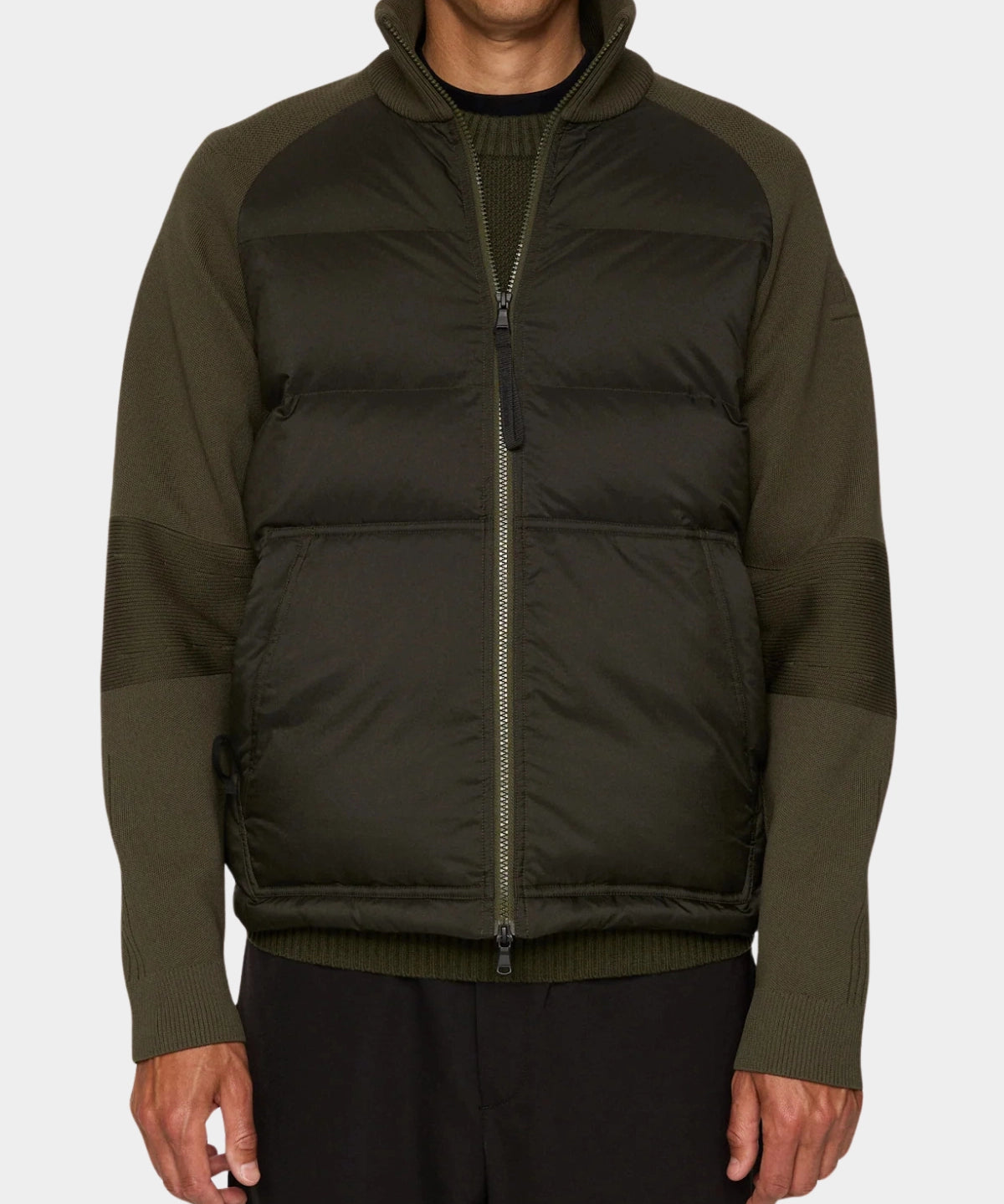 Dome Knit Hybrid Jacket - Forest Green - Hugo Sthlm
