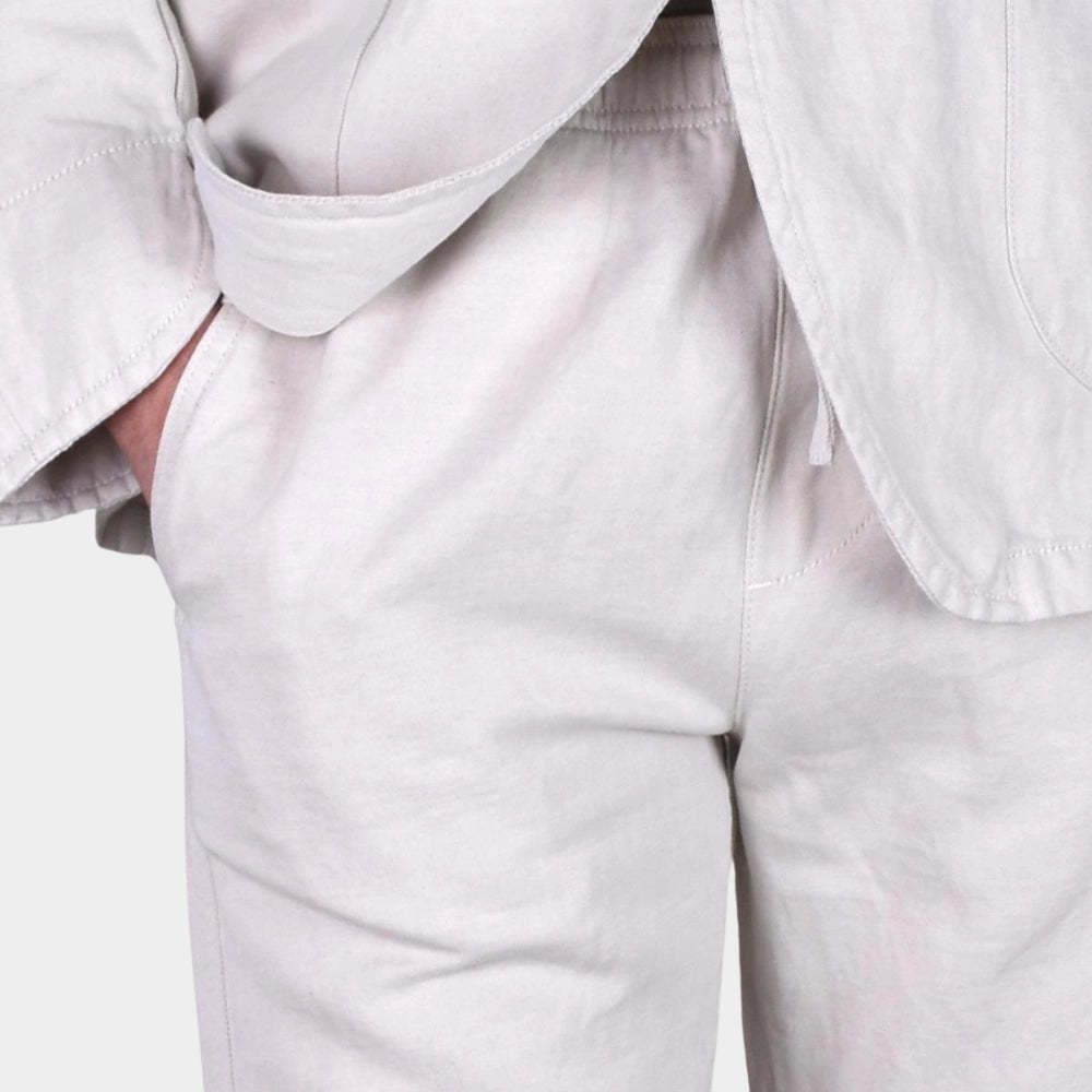 Drawstring Pant Light Cotton Linen - Ecru - Hugo Sthlm