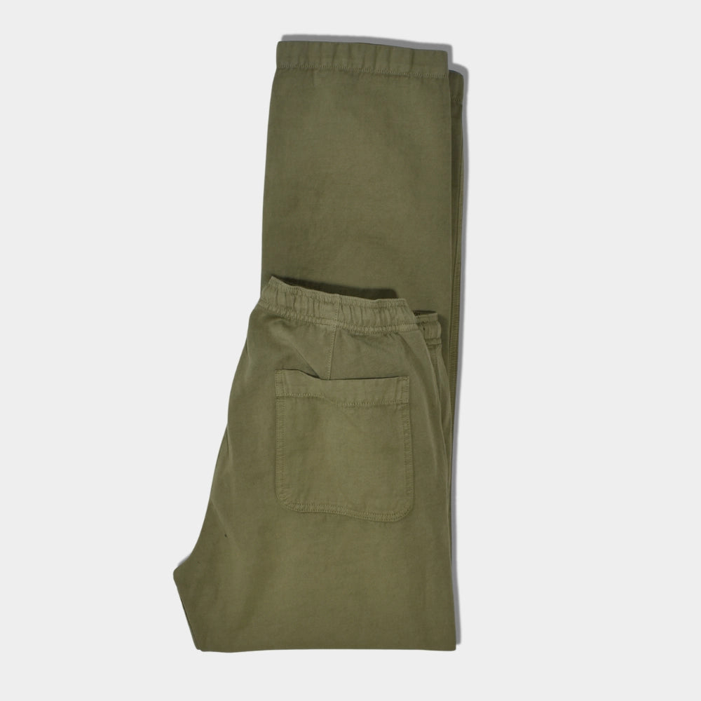 Drawstring Pant Light Cotton Linen - Olive - Hugo Sthlm