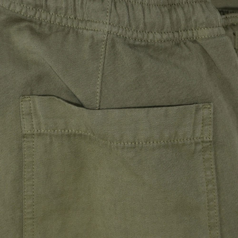 Drawstring Pant Light Cotton Linen - Olive - Hugo Sthlm