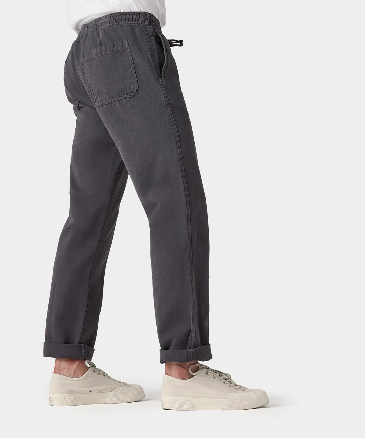 Drawstring Pants Light Cotton Linen - Pencil Grey - Hugo Sthlm