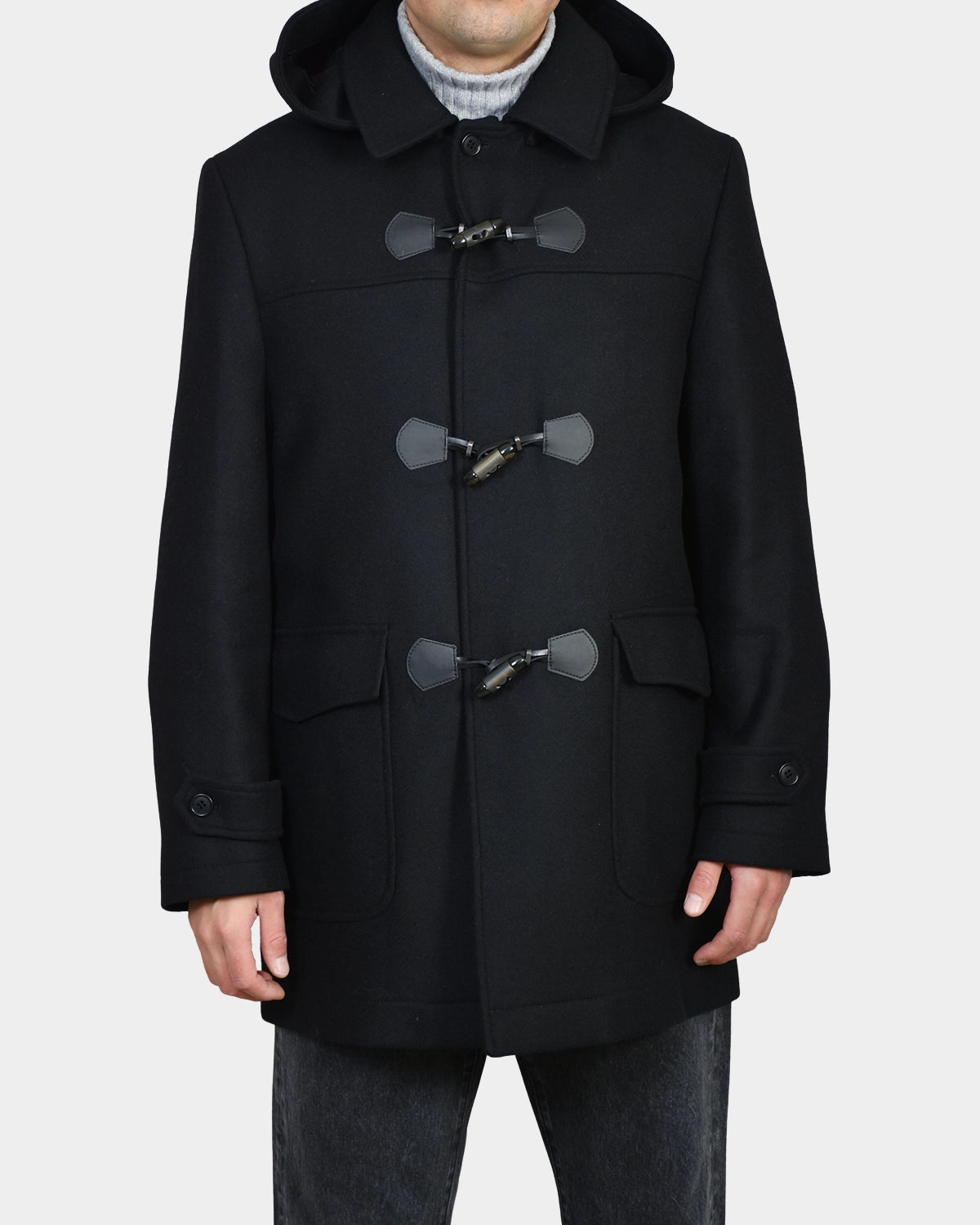 Duffel Coat - Black - Hugo Sthlm