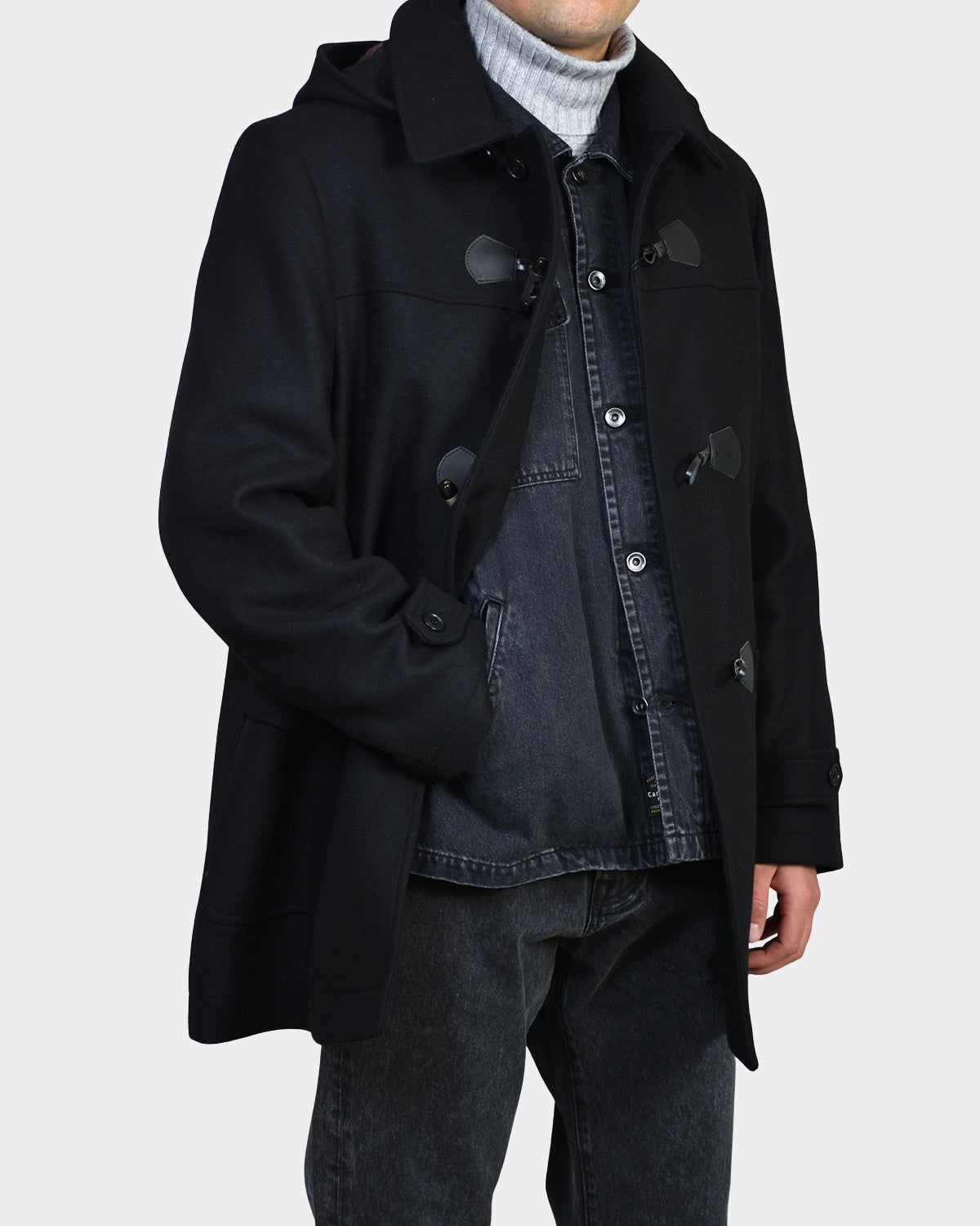 Duffel Coat - Black - Hugo Sthlm