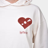 Flower Hoodie Feel The Beat Patch - Creme - Hugo Sthlm
