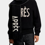 Fabian Graphic Knit Sweater - Black - Hugo Sthlm