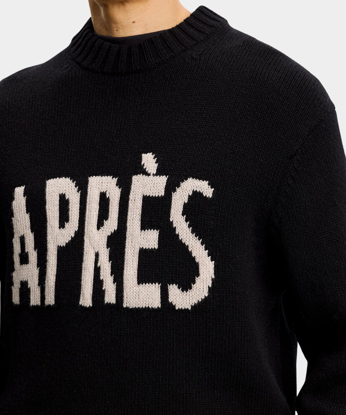 Fabian Graphic Knit Sweater - Black - Hugo Sthlm