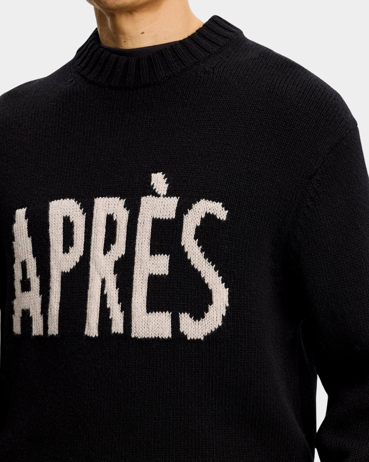 Fabian Graphic Knit Sweater - Black - Hugo Sthlm