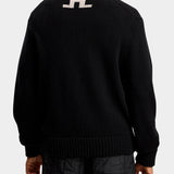 Fabian Graphic Knit Sweater - Black - Hugo Sthlm