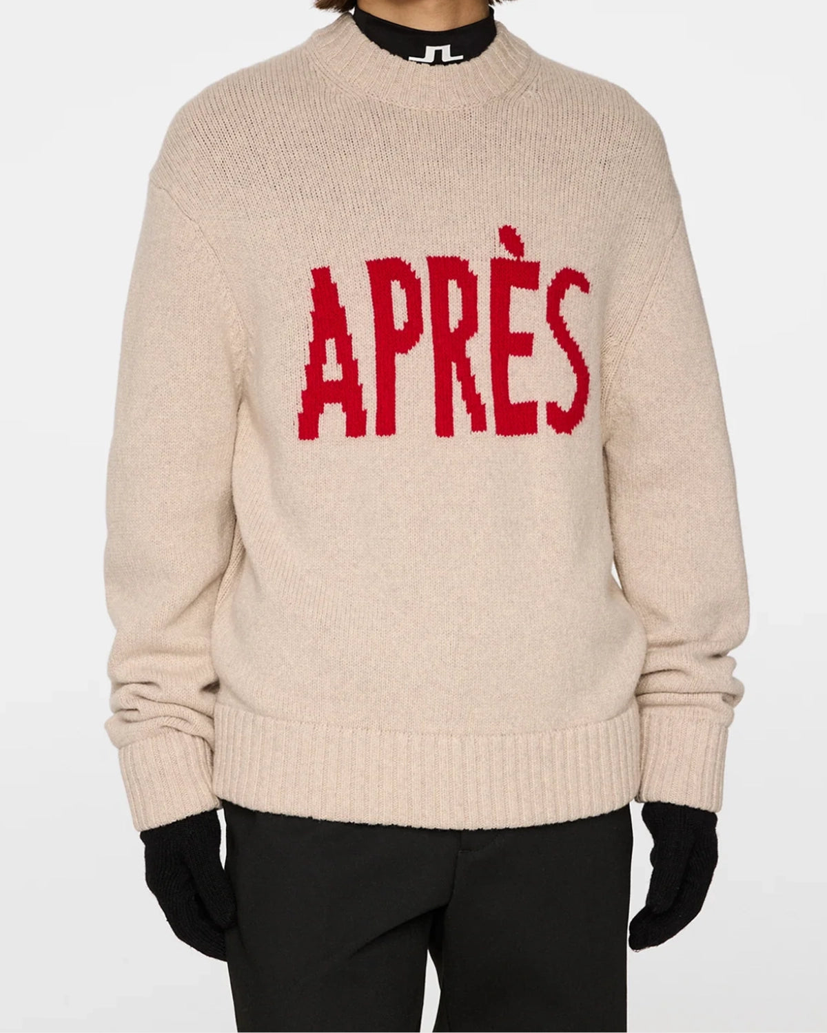 Fabian Graphic Knit Sweater - Moonbeam - Hugo Sthlm