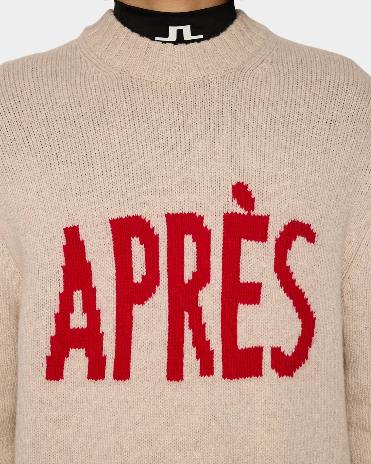 Fabian Graphic Knit Sweater - Moonbeam - Hugo Sthlm