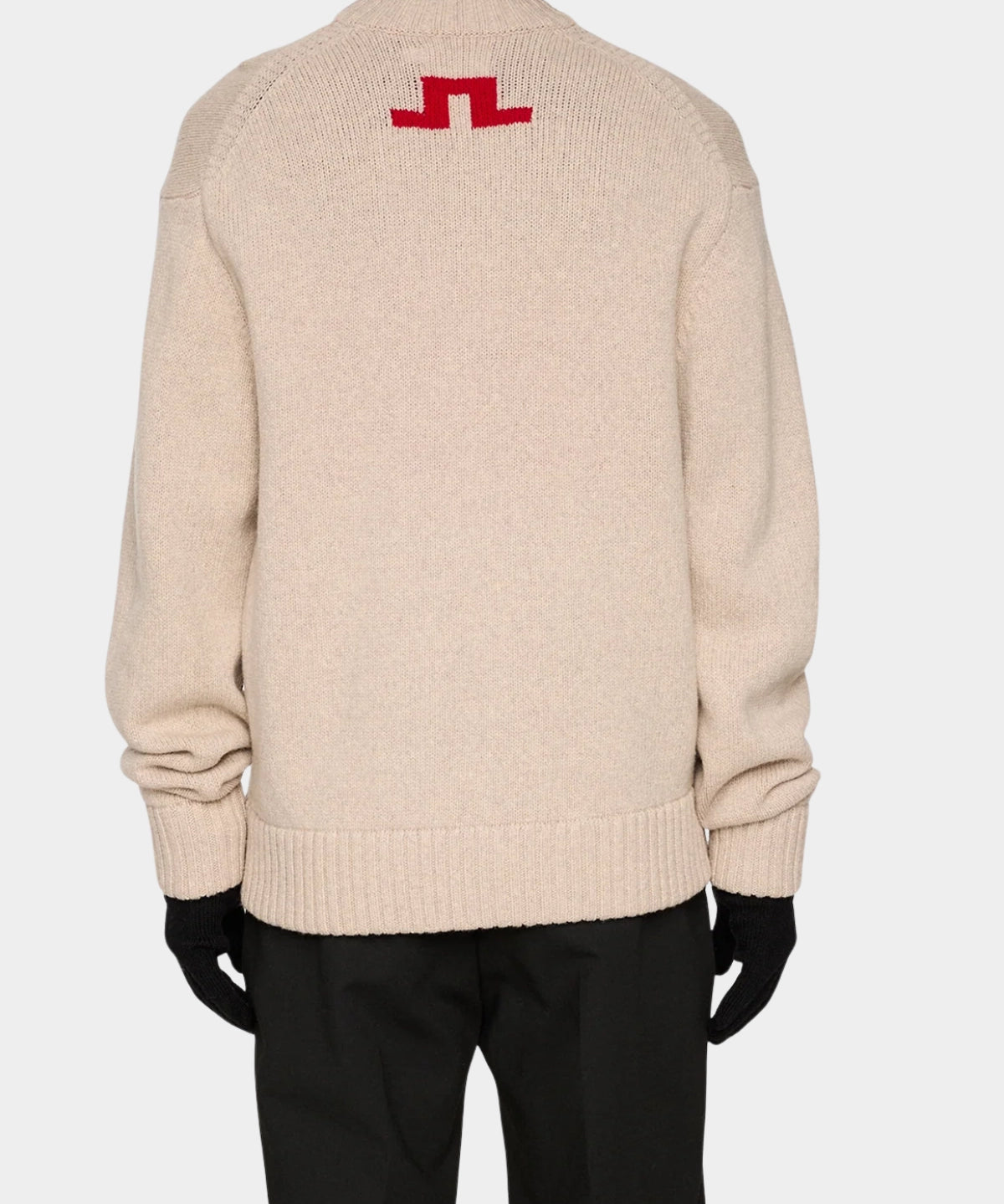 Fabian Graphic Knit Sweater - Moonbeam - Hugo Sthlm