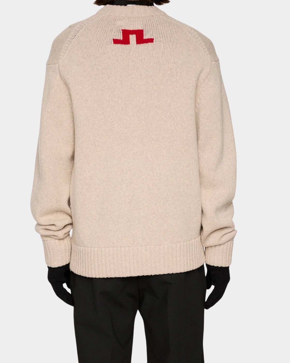 Fabian Graphic Knit Sweater - Moonbeam - Hugo Sthlm