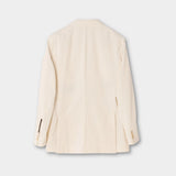 Farris Patch Blazer - Creme White