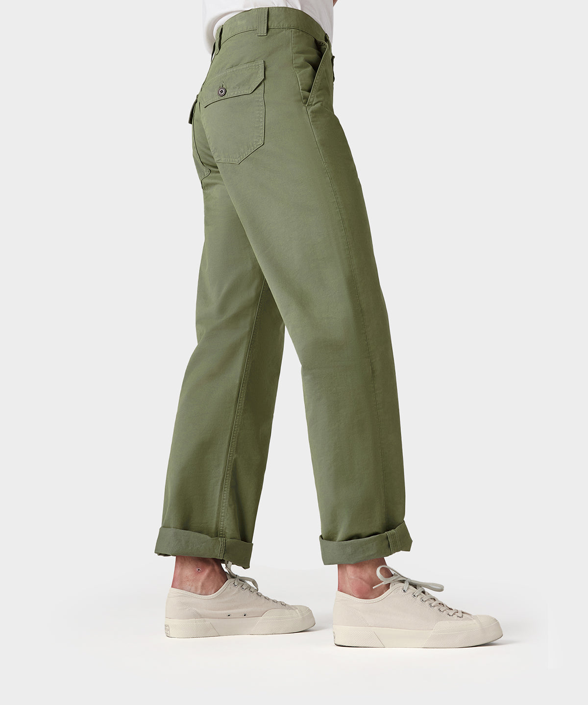 Fatigue Pants Double Twisted Twill - Moss Green - Hugo Sthlm