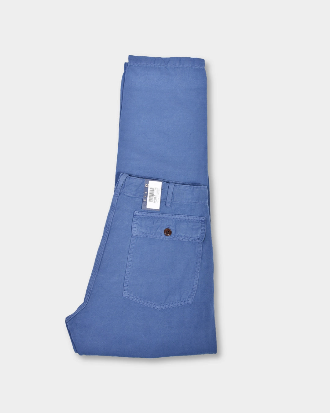 Fatigue Pant Cotton Linen - Avio Blue - Hugo Sthlm