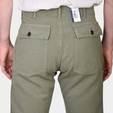 Fatigue Pant Cotton Linen - Military - Hugo Sthlm