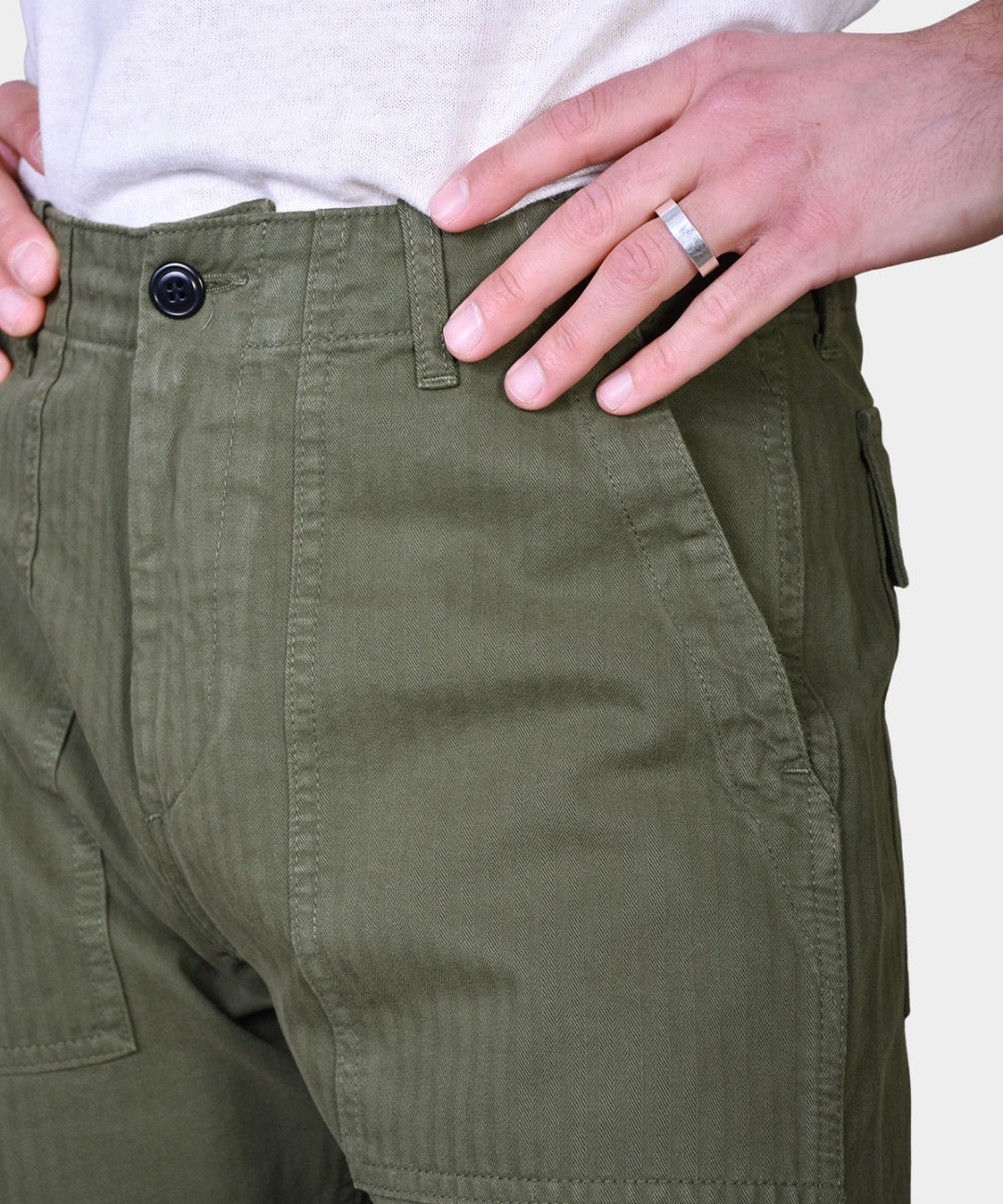 Fatigue Pant Fishbone - Military - Hugo Sthlm