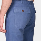 Fatigue Pant Linen Cotton - Avio Blue - Hugo Sthlm