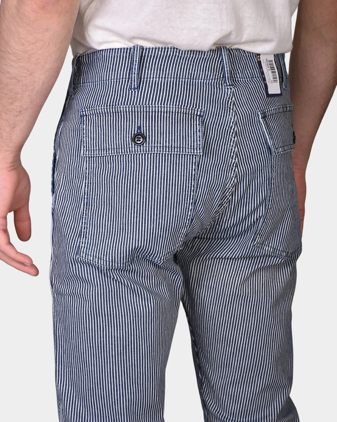 Fatigue Pant Stipe Cotton - Navy - Hugo Sthlm