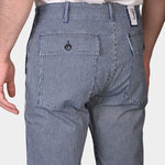 Fatigue Pant Stipe Cotton - Navy - Hugo Sthlm