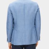Ferry Soft Linen Blazer - Blueberry Blue