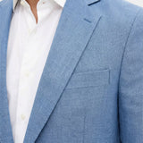 Ferry Soft Linen Blazer - Blueberry Blue