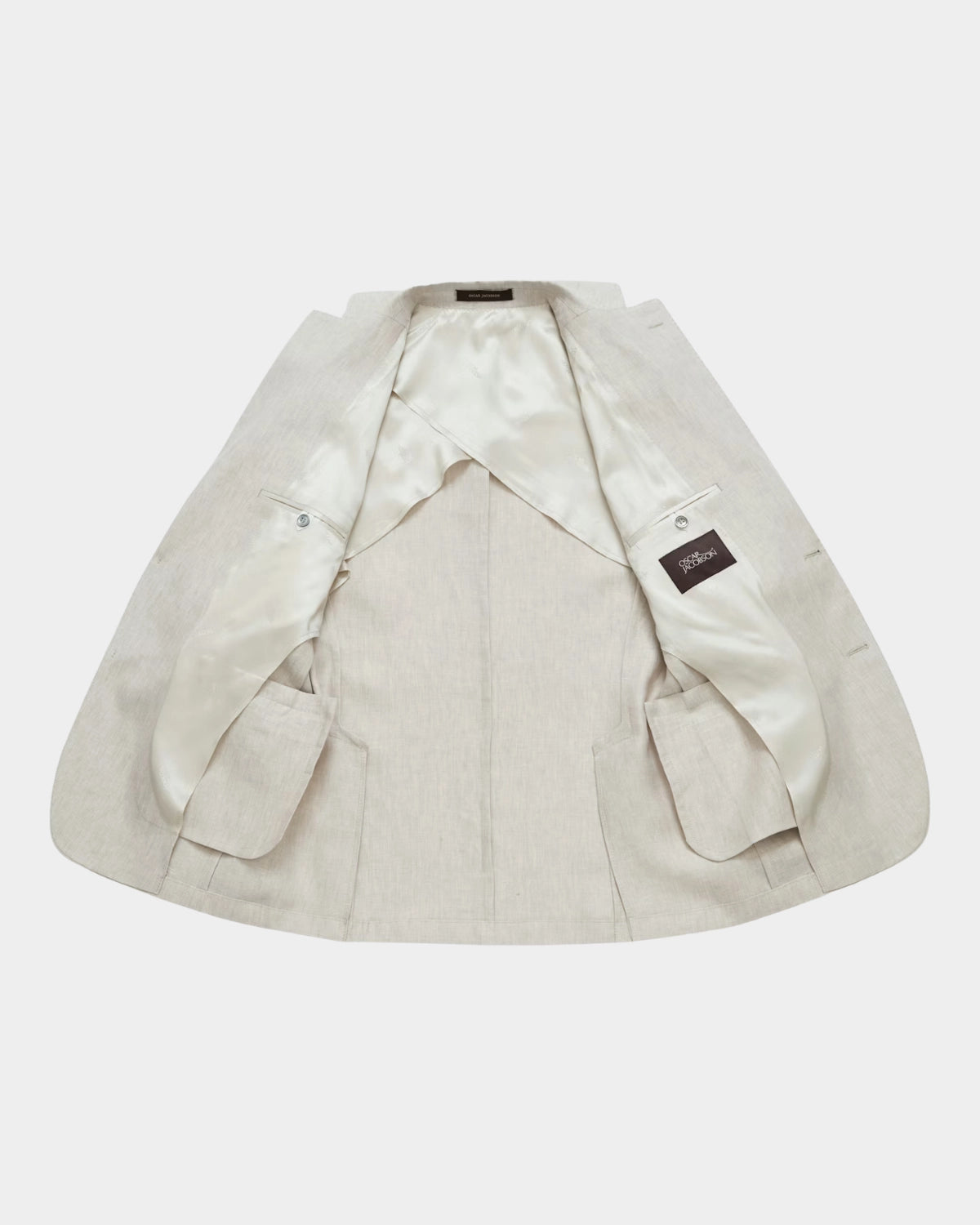 Ferry Soft Linen Blazer - White Grass - Hugo Sthlm