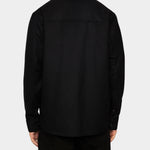 Flat Wool Overshirt - Black - Hugo Sthlm