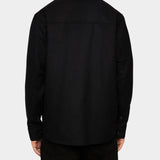 Flat Wool Overshirt - Black - Hugo Sthlm