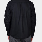 Flat Wool Overshirt - Black - Hugo Sthlm