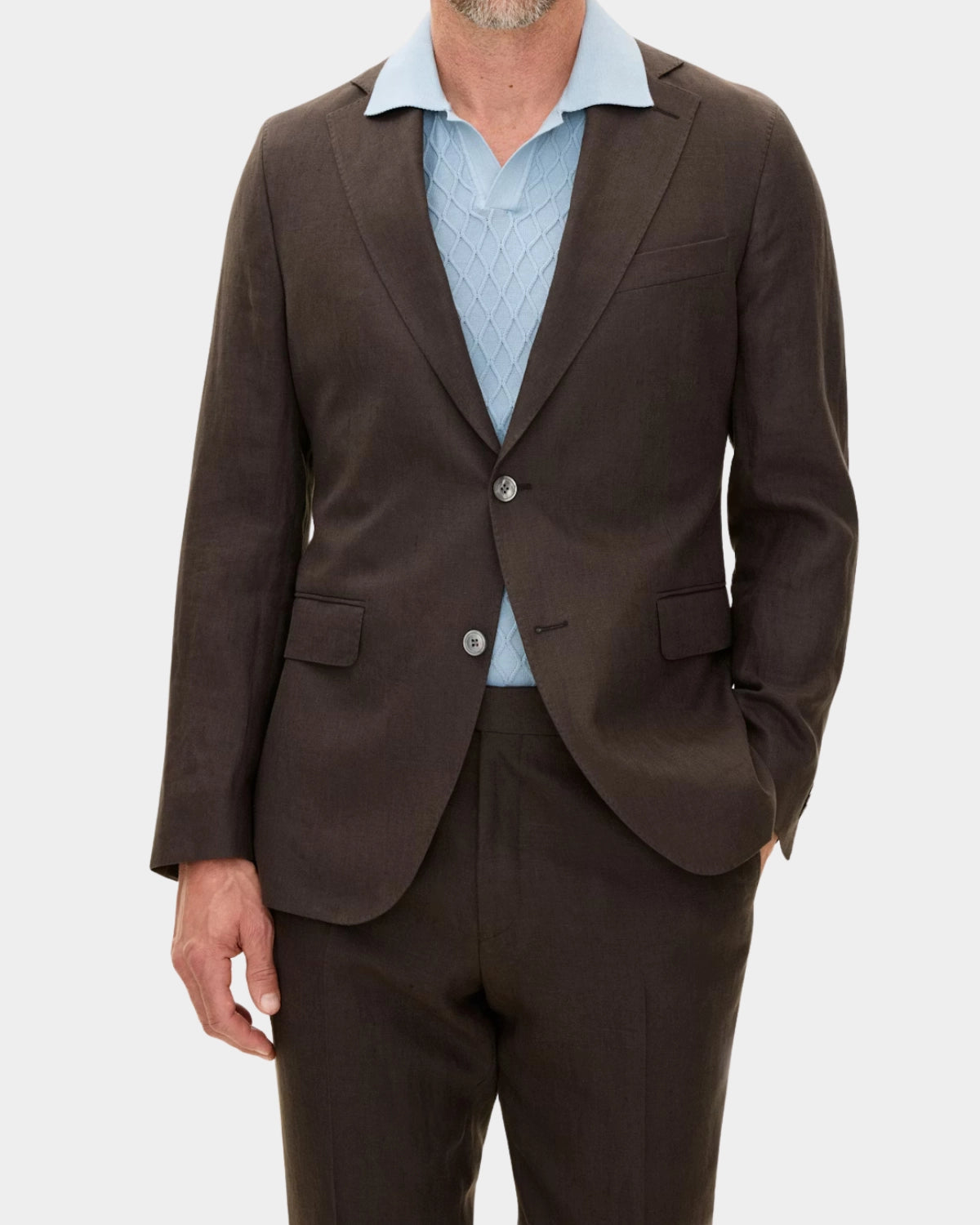 Fogerty Linen Blazer - Brown Elk - Hugo Sthlm