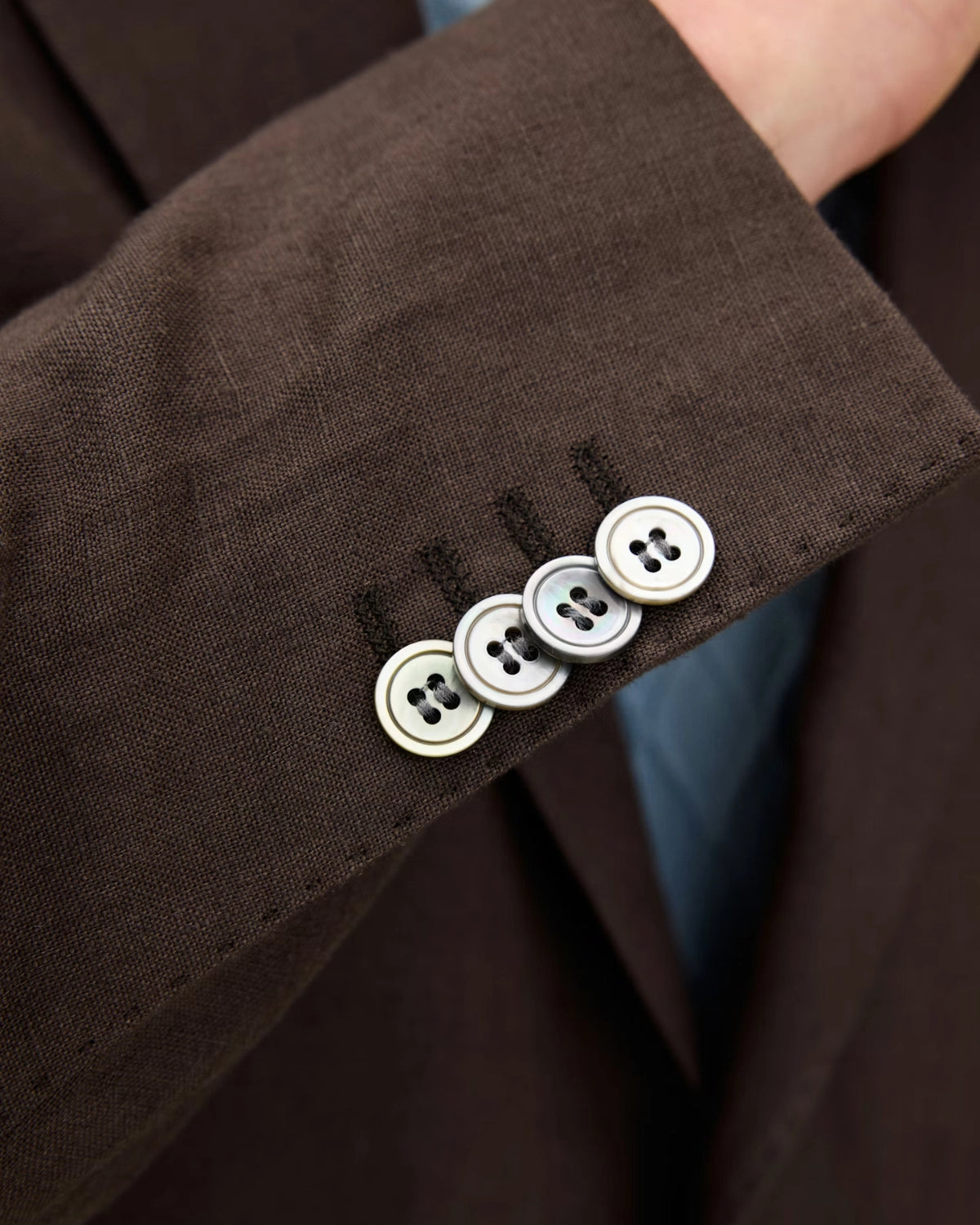 Fogerty Linen Blazer - Brown Elk - Hugo Sthlm