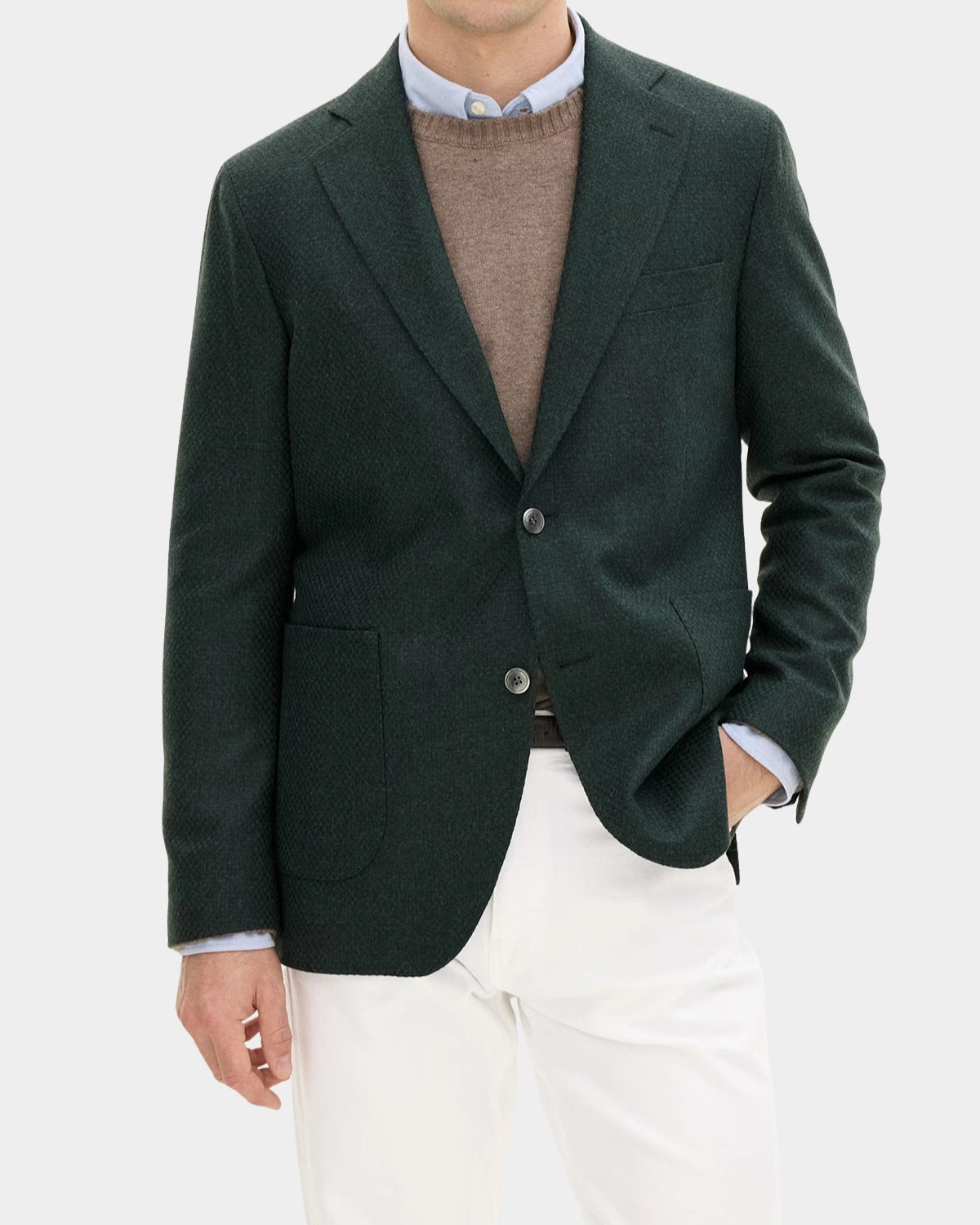 Fogerty Patch Blazer - Bottled Green - Hugo Sthlm