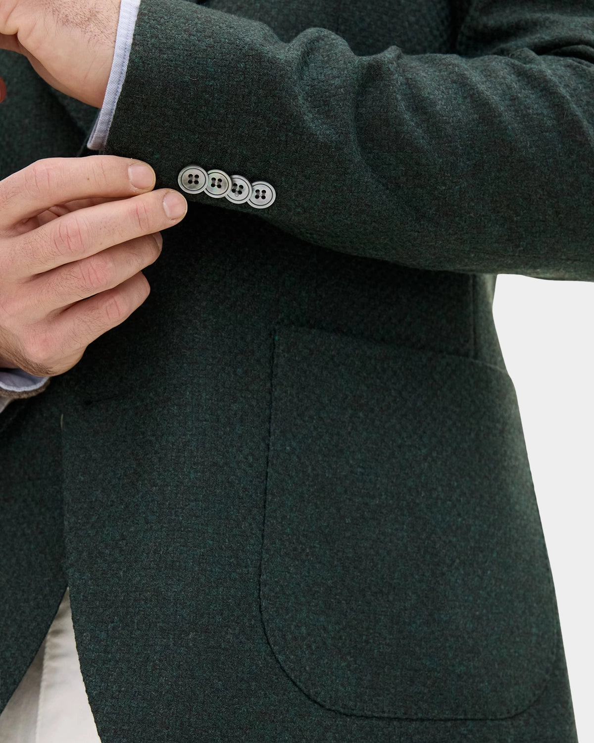 Fogerty Patch Blazer - Bottled Green - Hugo Sthlm