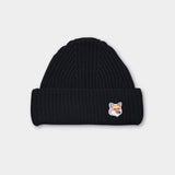 Fox Head Patch Ribbed Hat - Black - Hugo Sthlm