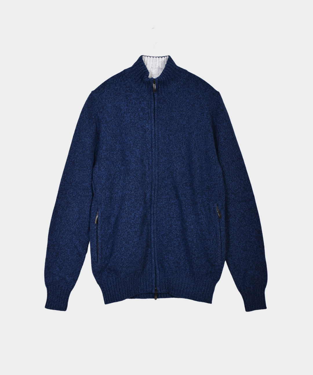Full Zip Merino Cashmere - Blue - Hugo Sthlm