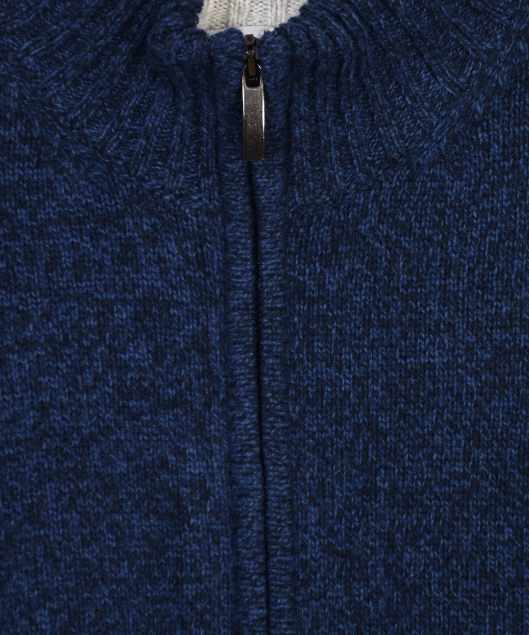 Full Zip Merino Cashmere - Blue - Hugo Sthlm