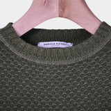 Garment Dyed Sweater Crewneck - Green - Hugo Sthlm