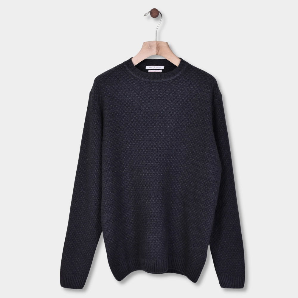 Garment Dyed Sweater Crewneck - Grey - Hugo Sthlm