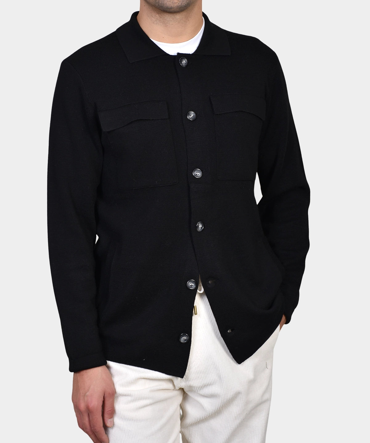 Giacca Bottini & Pocket Merino - Black - Hugo Sthlm